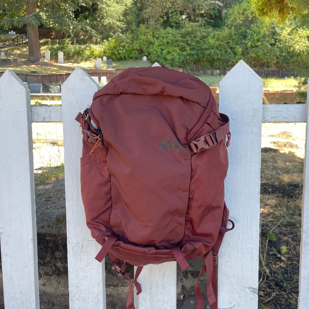 REI Co-Op Small Burgundy Daypack/Hike Pack